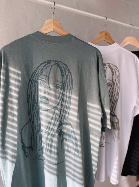 sold out - itabamoe pattern flower #003 TEE