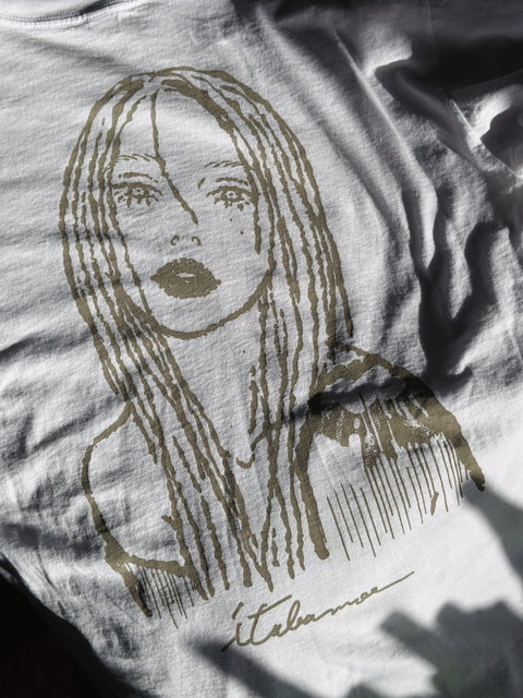 sold out - itabamoe pattern flower #003 TEE